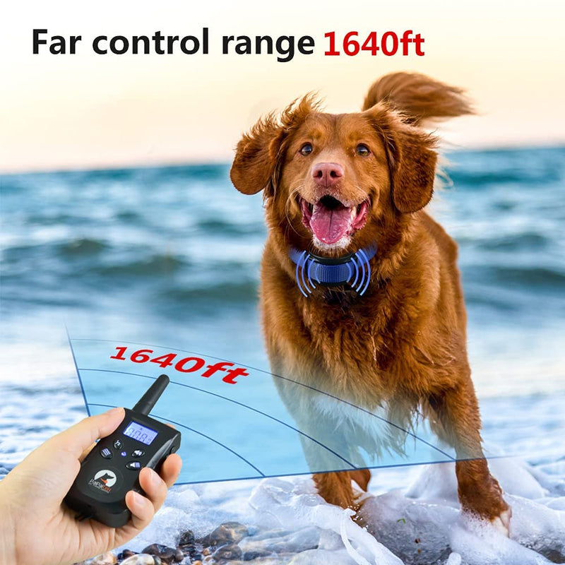 Paipaitek No Shock Dog Training Collar with Remote Vibration Beep Collar for Deaf Puppy Dogs Waterproof Rechargeable Humane Dog Widgets Training Collar - BeesActive Australia