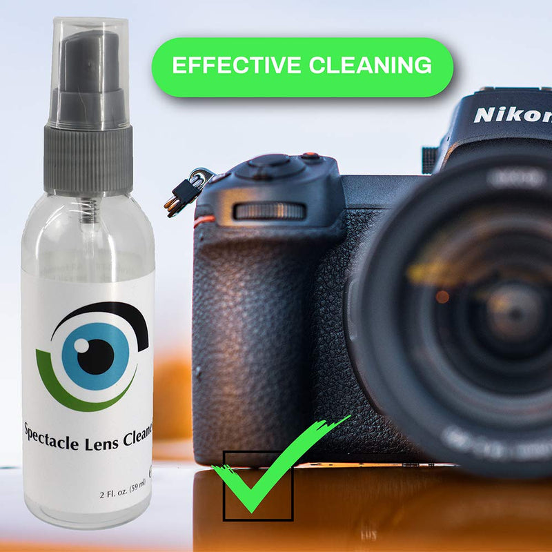 Leader Liquid Lens Cleaner 1 x 59ml / 2 Fl oz Bottles Eyeglasses, Glasses, Cameras and Other Lenses - Alcohol Free Cleaning Solution Spray - Suitable for All Coatings by Sports World Vision - BeesActive Australia
