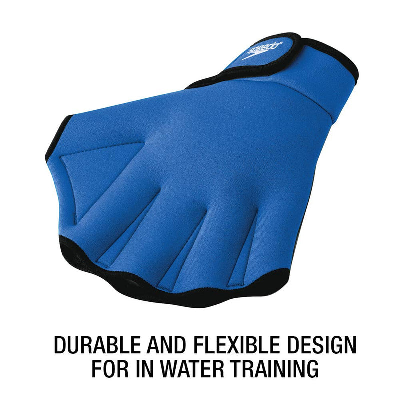 Speedo Aqua Fit Swim Training Gloves Medium Royal - BeesActive Australia