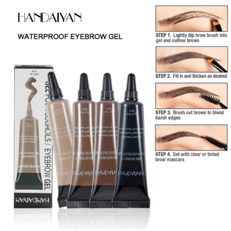 Professional Eyebrow Gel Waterproof Instant Eyebrow Dye Colour Tint with Brush Makeup Tools (5#) - BeesActive Australia