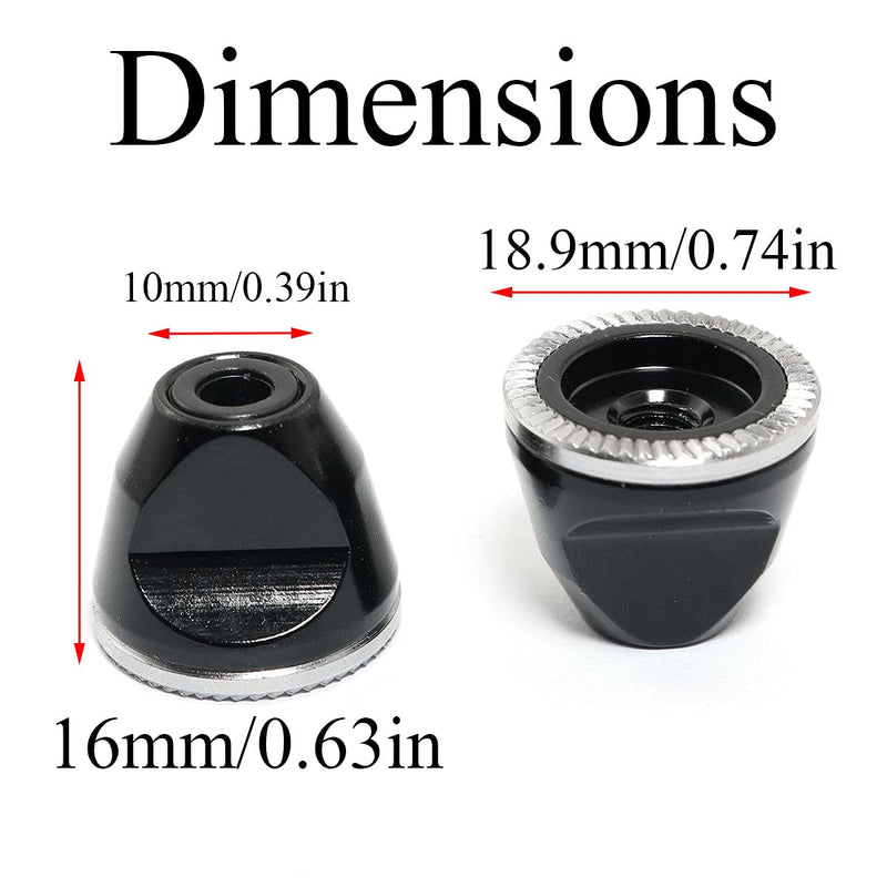 Pro Bamboo Kitchen 2pcs Bicycle Quick Release Lever Nut M5 Screw Non-Slip Nut Mountain Bike Quick Release Shaft All Aluminum Alloy Nut for Fixed Gear Road Bike Modified Parts - BeesActive Australia