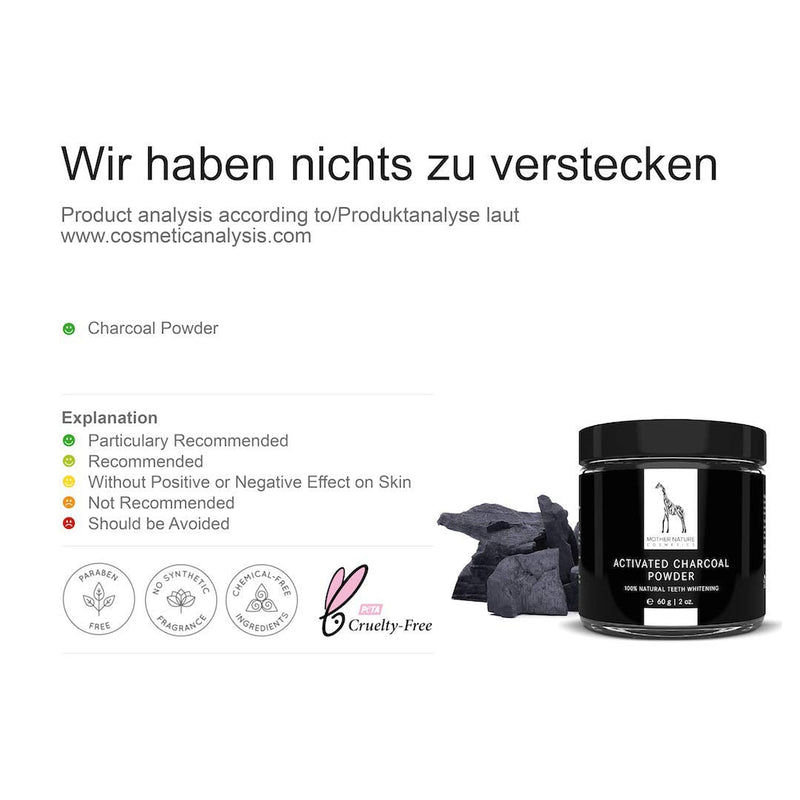 Activated Charcoal Powder for Teeth Whitening and Teeth Cleaning - Vegan Natural Cosmetics - Premium Teeth Bleaching for Naturally White Teeth - BeesActive Australia