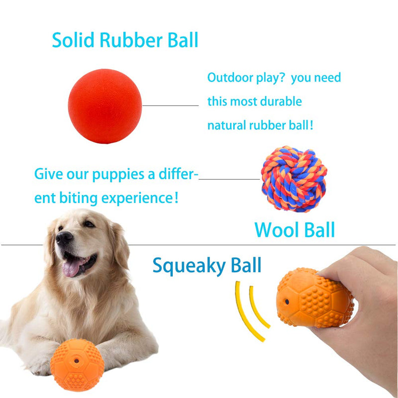 Volacopets 5 Different Functions Interactive Dog Toys, Dog Puzzle Toys, IQ Treat Ball for Medium Large Dog, Dog Squeaky Balls, Dog Ball, Food Treat Dispensing Toys, Puppy Toys Large Medium Dogs - BeesActive Australia