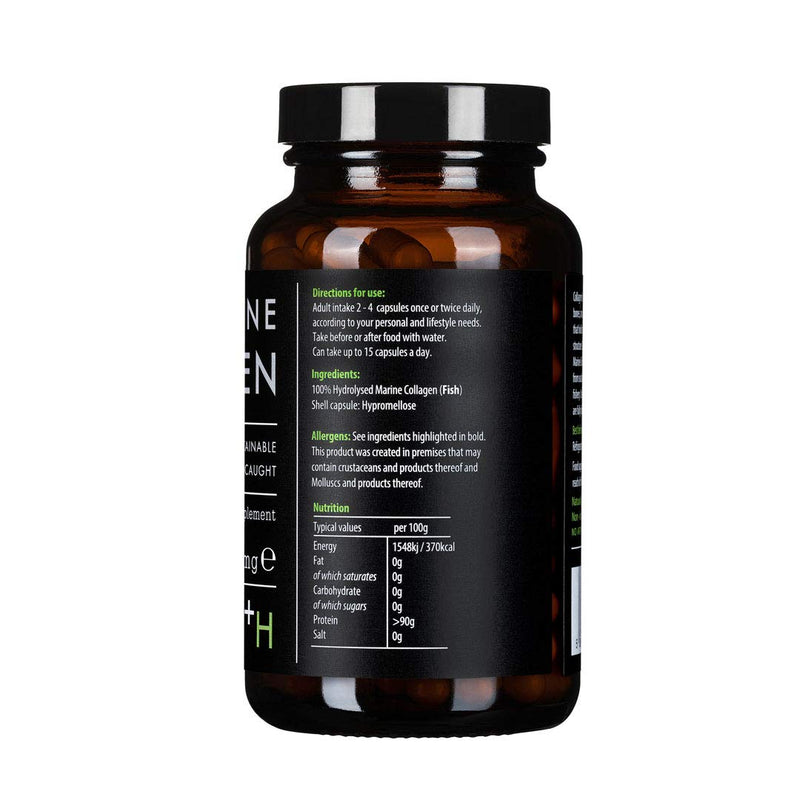 KIKI Health Pure Marine Collagen | 150 Capsules | No fillers or preservatives | Unflavoured - BeesActive Australia
