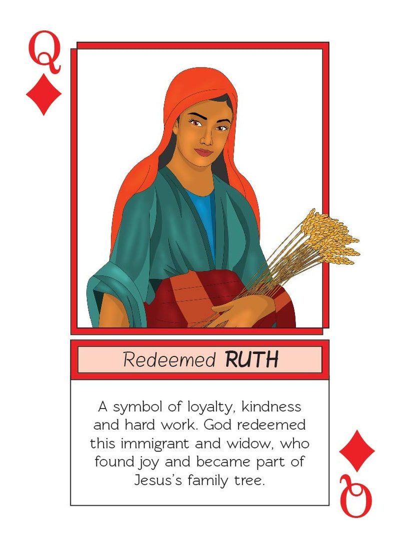Playing Cards: Bible Legends (Diverse Bible Characters, Stories and Encouraging Bible Verses) - BeesActive Australia