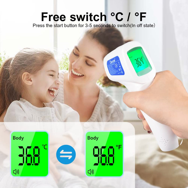 Berrcom Non Contact Infrared Thermometer JXB-178 Medical Grade for Baby Kids with High Temperature Alarm and Instant Accurate Reading - BeesActive Australia