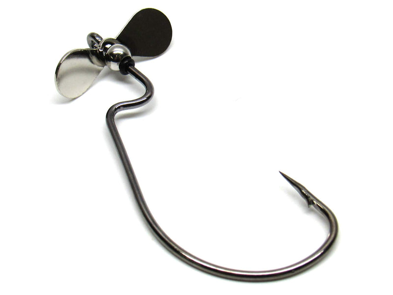 Harmony Fishing Razor Series ToadProp Hooks (5 Pack) EWG Propeller Hooks for topwater Frog/Toad baits 2/0 (5 Pack) - BeesActive Australia
