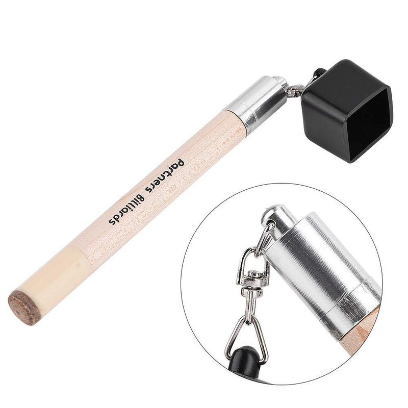 Pocket Pool Stick Chalk Holder,7.09inch 2 in 1 Plastic Aluminum Chalk Holder Cover Billiard Snooker Pool Cue Tip Pricker Tool - BeesActive Australia