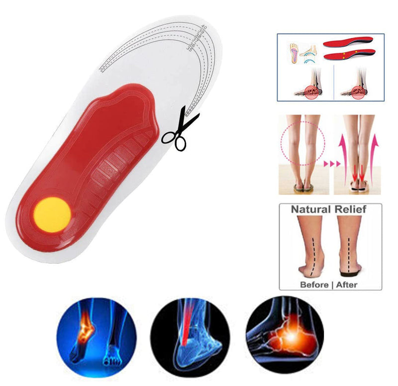 Arch Support Orthopedic Insoles, Insoles for Men and Women,Shock Absorption Comfortable Insoles, Shoe Inserts Insoles for Flat Feet, Feet Pain, Plantar Fasciitis Insoles, Over Pronation (Large) Large - BeesActive Australia