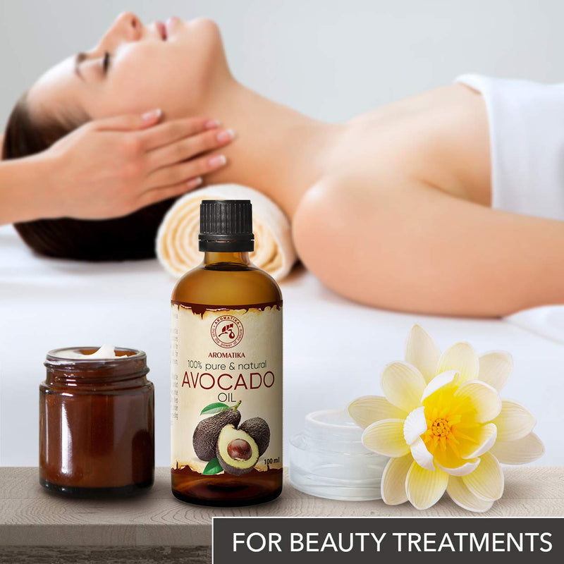Avocado Oil 6.8oz - Cold Pressed & Refined - 100% Pure Avocado Oil - Intensive Care for Face - Body - Hair - Massage Oil Avocado - BeesActive Australia