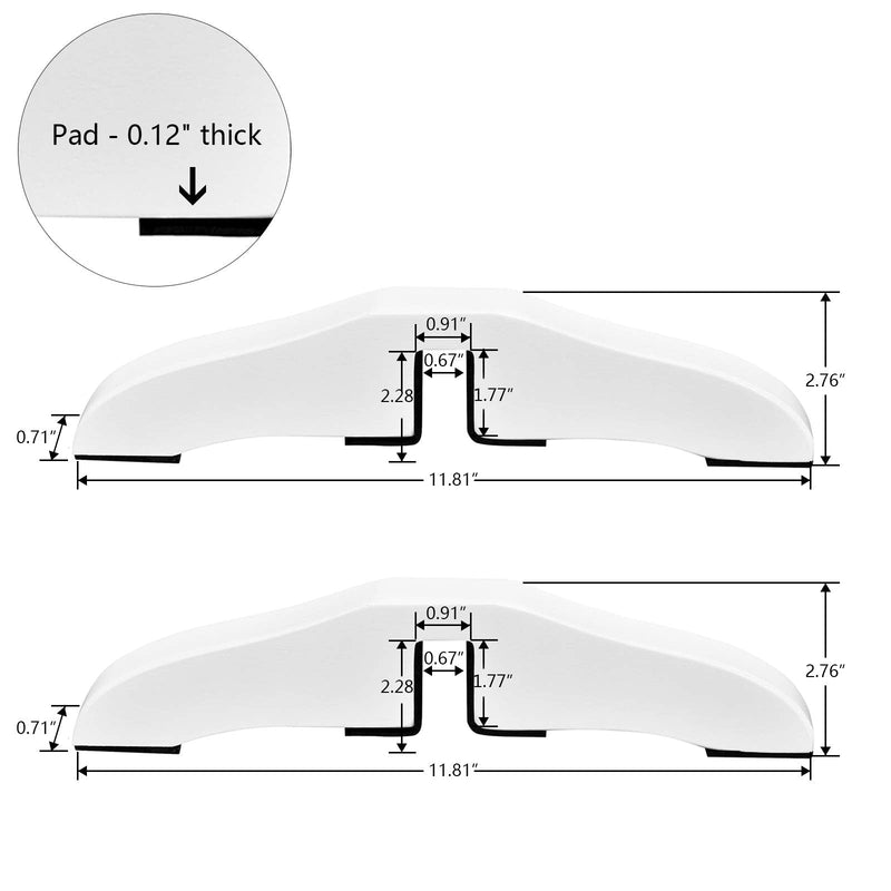 WELLAND Support Feet for 360 Degree Configurable Gate Collection, White, A Pair 2 Count (Pack of 1) - BeesActive Australia