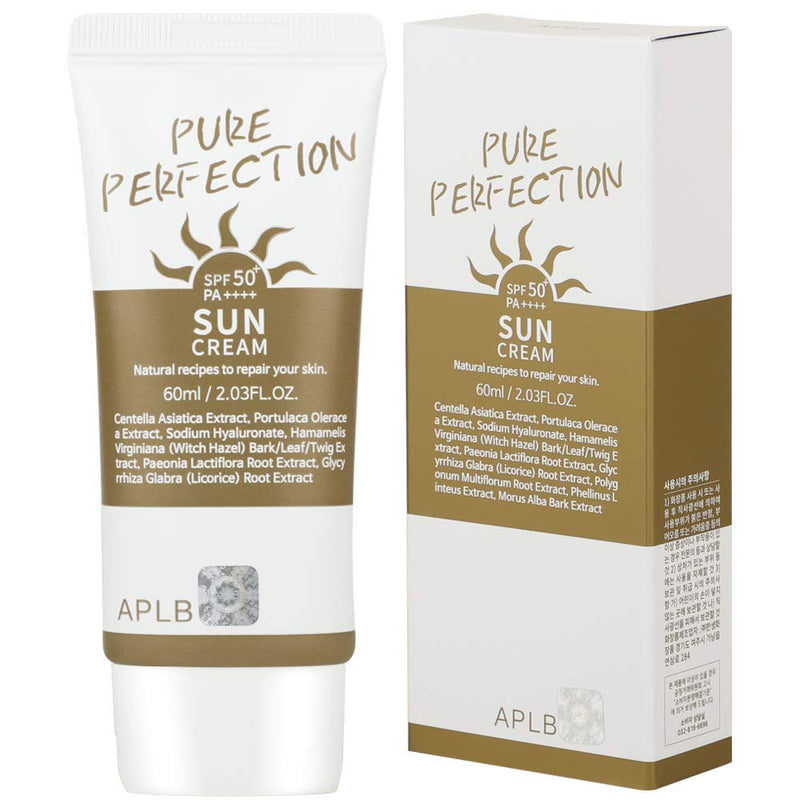APLB Pure Perfection Sunscreen SPF 50+/PA++++ 2.03 fl. Oz (60ml) | Korean Skin Care, Sun Cream, Non-Smudge & Non-Sticky, Kbeauty sunscreen | - BeesActive Australia