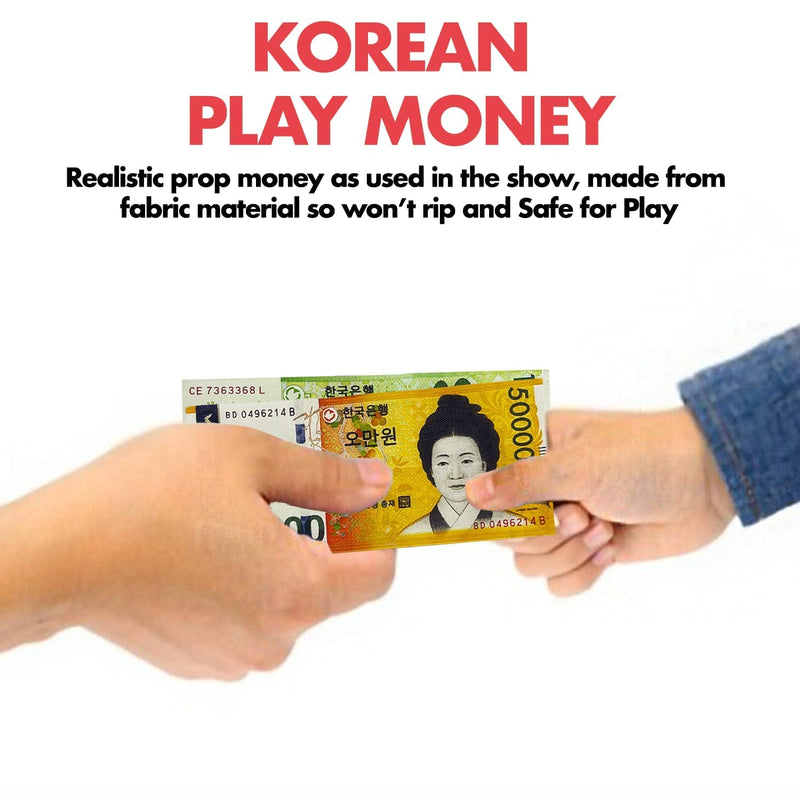 PlaySet Bag and Game Props, Suitable for Role-Playing, Flip Card Game with 5 Business Cards and Pop It Toy with Korean Prop Money, Themed Bag - BeesActive Australia