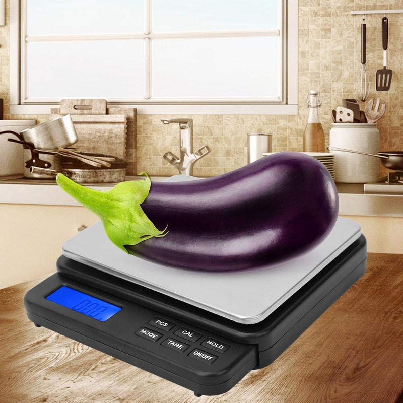 Weighing Scale 1000g/0.01g High Precision Digital Mini Scale,Kitchen Scale Electric Scale,for kitchens, laboratories,etc(Black) - BeesActive Australia