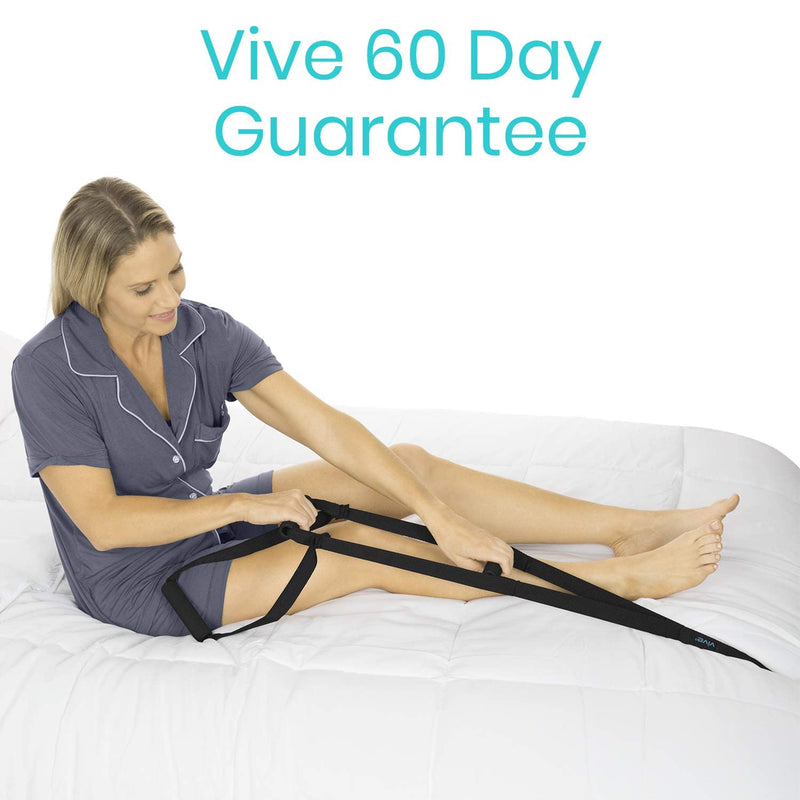 Vive Bed Ladder Assist - Pull Up Assist Device with Handle Strap - Rope Ladder Caddie Helper - Sitting, Sit Up Hoist for Elderly, Senior, Injury Recovery Patient, Pregnant, Handicap - Padded Hand Grip 1 - BeesActive Australia