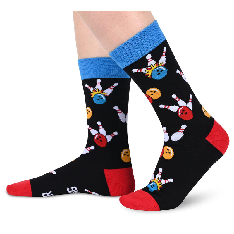 SOCKFUN Bowling Socks Mens with Funny Saying If You Can Read This, I'd Rather Be Bowling, Bowling Gifts for Men Sports Gifts for Men - BeesActive Australia