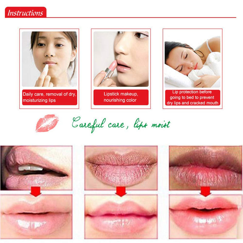 AICHUN BEAUTY Lip Balm Repair Deep Moisturizing Emollient Peeling Nourishes Dry Protective Sexy Lips 10ml - BeesActive Australia