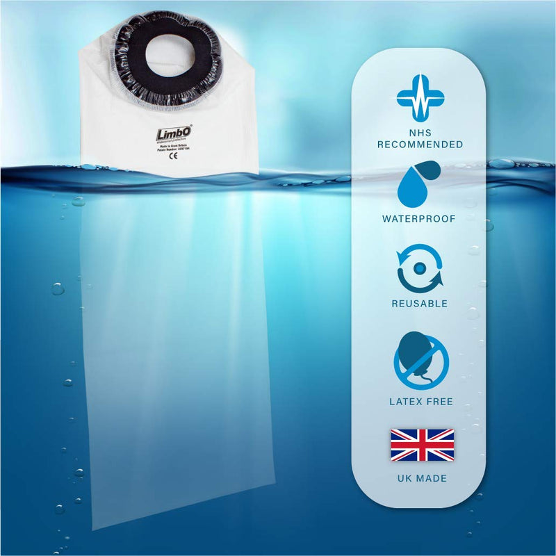 Limbo Waterproof Cast and Dressing Protector - Full Leg (M80LL: 39-51 cm Upper Thigh Circ. (5'0-6'0)) M80LL: 39-51 cm Upper Thigh Circ. (5'0-6'0) - BeesActive Australia