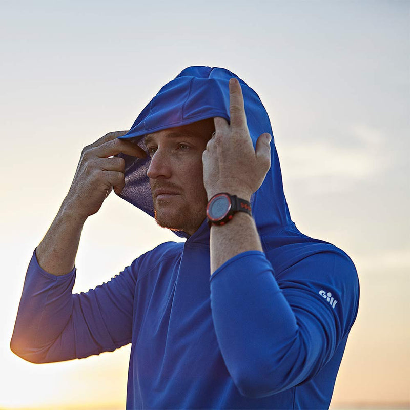 [AUSTRALIA] - Gill Men's Lightweight Sun Protection UV Tec Hoodie Medium Blue 