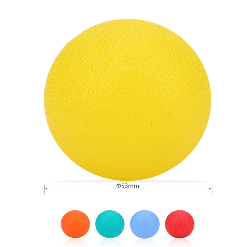 Hand Exercise Balls Silicone Squeeze Stress Ball Massage Therapy Grip Ball for Hand Finger Strength Exercise Stress Relief(Orange) - BeesActive Australia