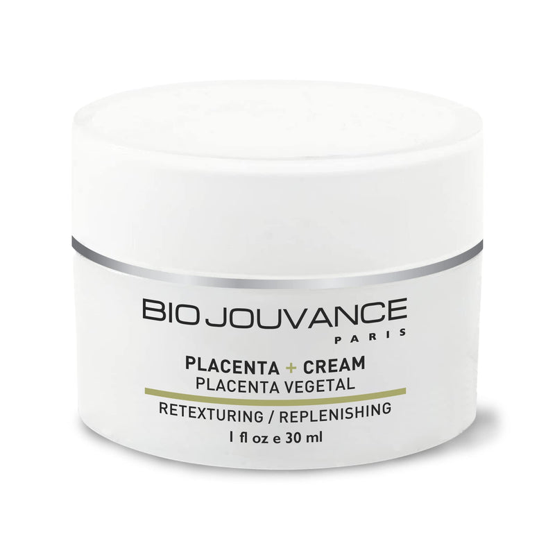 BIO JOUVANCE PARIS - Botanical Placenta Cream 1oz / 30ml - Salon Professional Eye & Face Hydrating Lotion | Facial Skin Care Treatment | Hydrating | Anti-Aging | Daily Facial Skin Care Treatment Regimen | Made in France - BeesActive Australia
