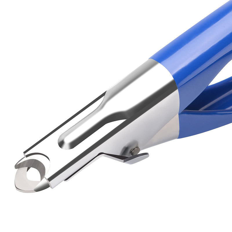 ATO-DJCX Dog Cat Nail Clippers, Professional Pet Claw Trimmer, Free Nail File, Stainless Steel Razor Sharp Blade Dog Toes Cutter Grooming Tools for Small Medium Large Animal Pets Blue - BeesActive Australia
