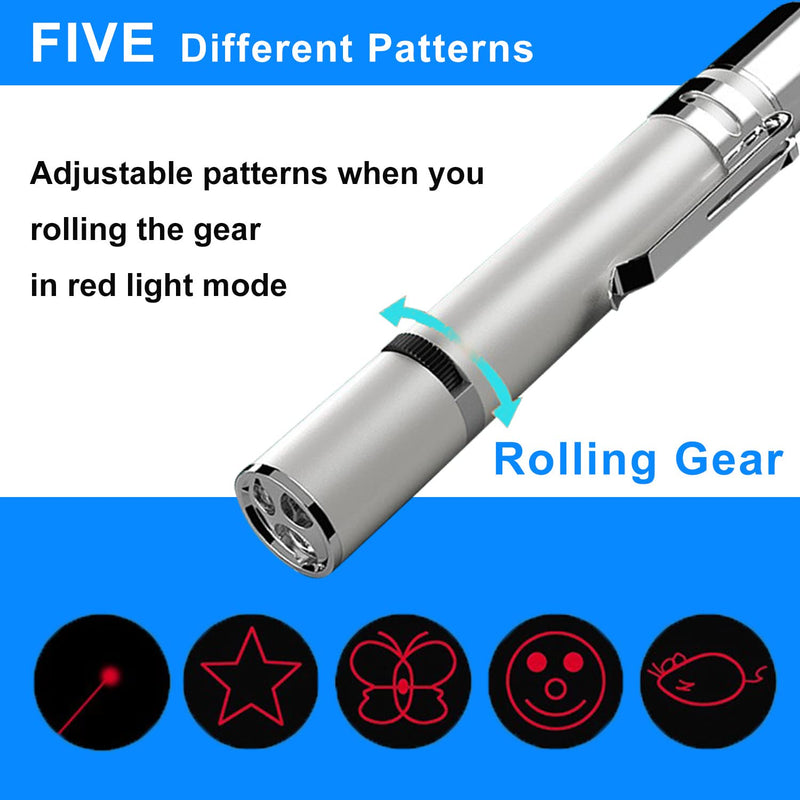 AYZUTQL Cat Laser Pointer Toy, Cat Laser Toy Rechargeable Laser Pointer Cat Toys for Indoor Cats Chaser Laser Light Interactive Exercise Toys for Indoor Playing Cat Toy Lazer Pointer handheld laser for cats - BeesActive Australia