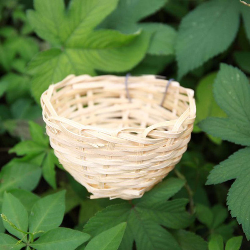 Maxmoral 2PCS Natures Nest Handmade Bamboo Nest, Bird Nest, Bird House for Resting and Rearing, Bird cage Accessories for Parakeets and Small Animals - BeesActive Australia