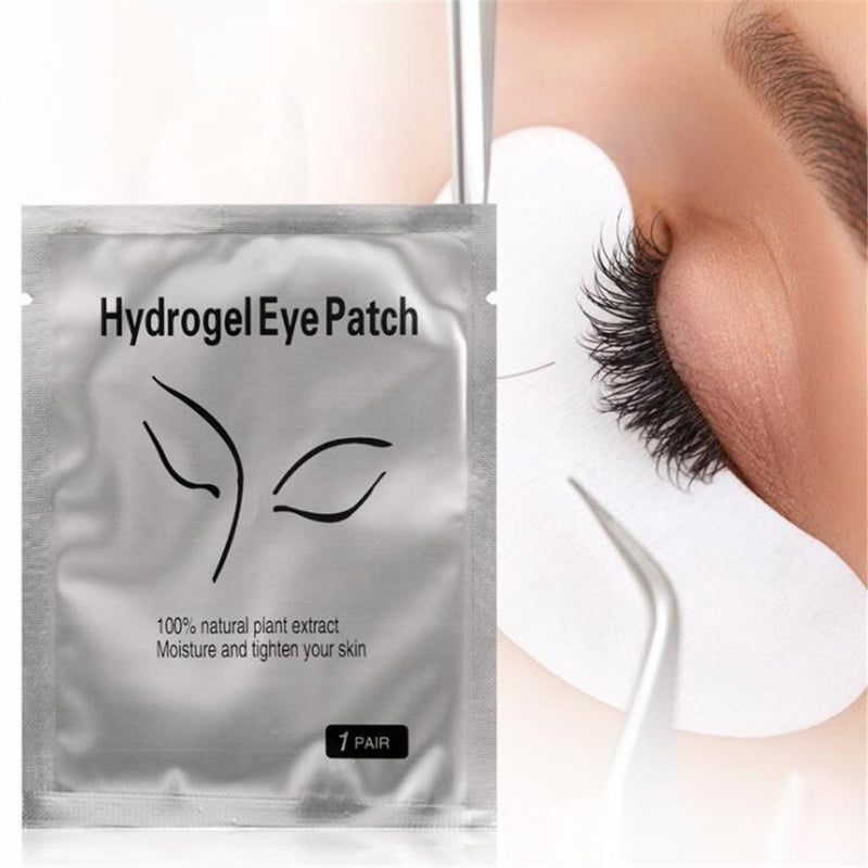 100 Pairs Set，Eye Gel Patches,Under Eye Pads Lint Free Lash Extension Eye Gel Patches for Eyelash Extension Eye (silver) - BeesActive Australia
