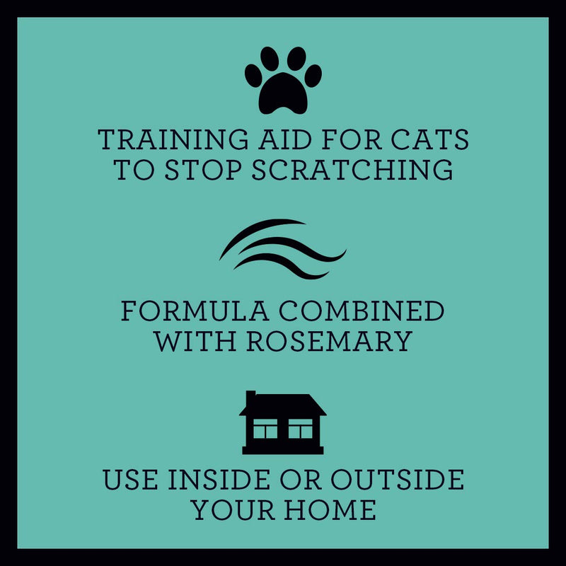 TriNova Anti-Scratch Cat Deterrent Spray for Kittens and Cats - Infused with Rosemary, Keep Cats from Scratching Furniture, Arm Chairs, and More - Indoor & Outdoor Use - BeesActive Australia