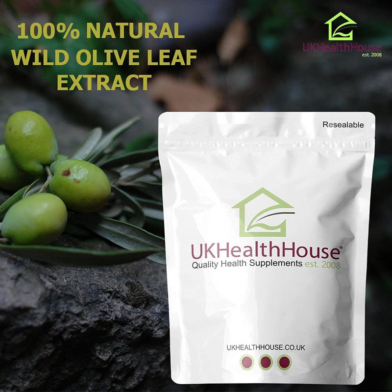 Olive Leaf Extract 450mg x 90 Tablets (30mg Oleuropein) - Botanical Vegan Supplement Super Strength Immune & Antioxidant Support - BeesActive Australia