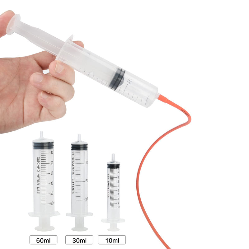 MOTAIN Pet Feeding Supplies Kit-3 Pack Red Rubber Feeding Tube(8Fr, 10Fr, 14Fr) with 3 Pack 10/30/60 Ml Syringes for Lamb,Goat,Sheep,Puppy,Kitten Whelping Feeding Watering - BeesActive Australia