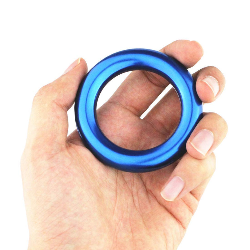 PROND Aluminum Rappel Ring, Climb Perfect Tension Aluminum Alloy O-Ring, 23KN Rappel Rings for Rock Climbing Arborist and Hammock Blue - 1 Pcs/Pack - BeesActive Australia