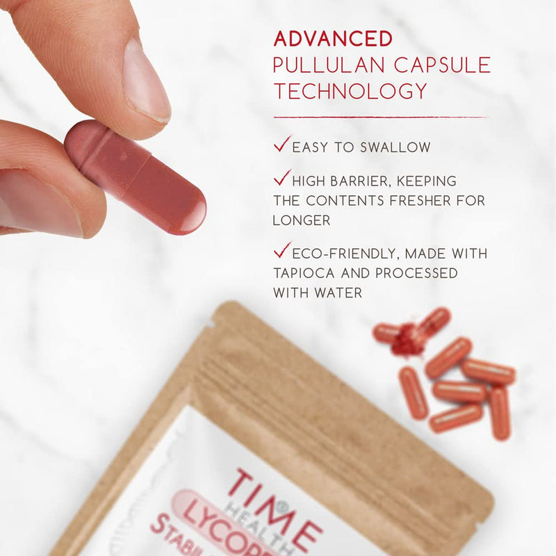 Lycopene � 30mg per Capsule � Stabilized, Microencapsulated Formula � Tomato Extract � Vegan � Zero Additives (120 Capsule Pouch) 120 Count (Pack of 1) - BeesActive Australia