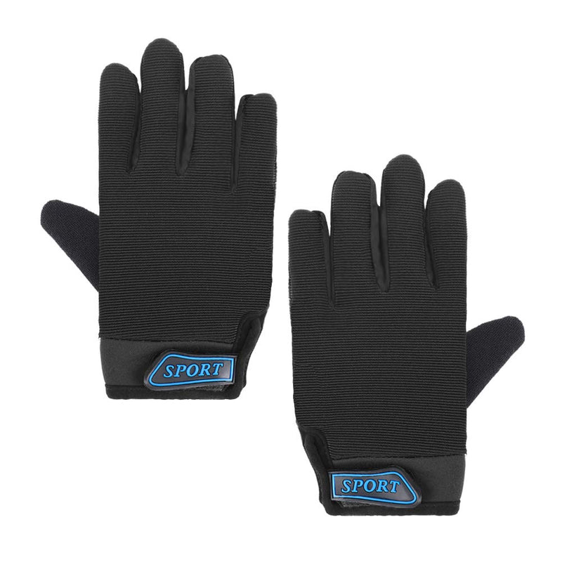 Accmor Kids Cycling Gloves, Kids Fishing Gloves, 4-10 Years Boys Girls Kids Sport Gloves, Breathable Non-Slip Full Finger Gloves for Child Cycling Climbing Riding Biking Outdoor Sports A-Black - BeesActive Australia