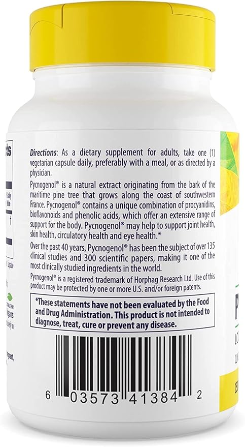 Healthy Origins Pycnogenol 150mg 30 Veggie Capsules [Directly shipped overseas] [Parallel import product] - BeesActive Australia