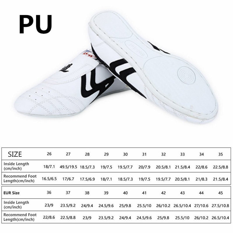 [AUSTRALIA] - Taekwondo Shoes Martial Arts Sneaker Boxing Karate Kung Fu Tai Chi Shoes Black Stripes Sneakers Lightweight Shoes 36 Red 