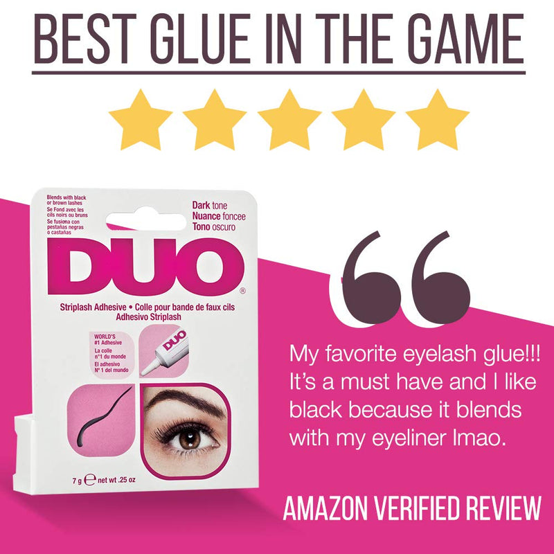 DUO Striplash Adhesive for Strip Lashes, Dark Tone, 0.25 oz, 1-Pack 0.25 Ounce (Pack of 1) - BeesActive Australia