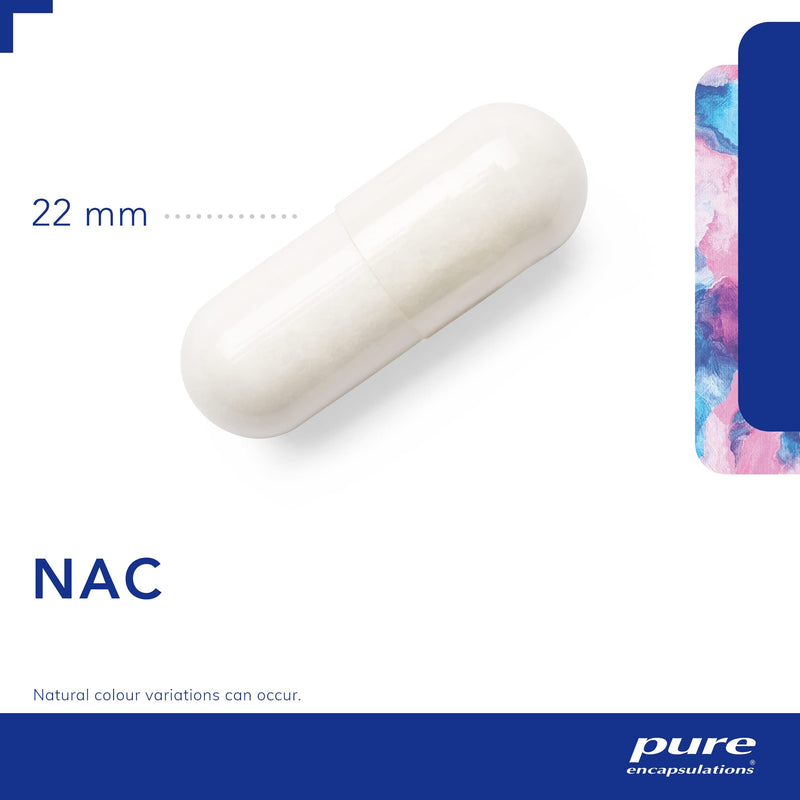 Pure Encapsulations - NAC 600mg - Professional Strength N-Acetyl-L-Cysteine - 90 Capsules - BeesActive Australia