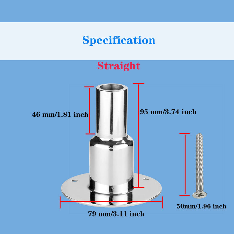 TINGZHIGO Straight Thru Hull Exhaust Fitting, Fit for 24mm Inner Diameter Hose Pipe, 316 Stainless Steel, with Bolts and Nuts?Straight? - BeesActive Australia