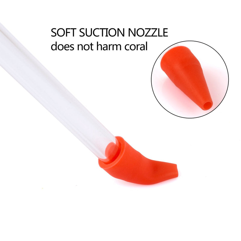 Aquarium Choice Coral Feeder Long Syringe Tube Liquid Fertilizer Feeder SPS HPS Marine Reef Coral Feeder Tool Fish Excreta Cleaner 40CM/15.74 Inch - BeesActive Australia