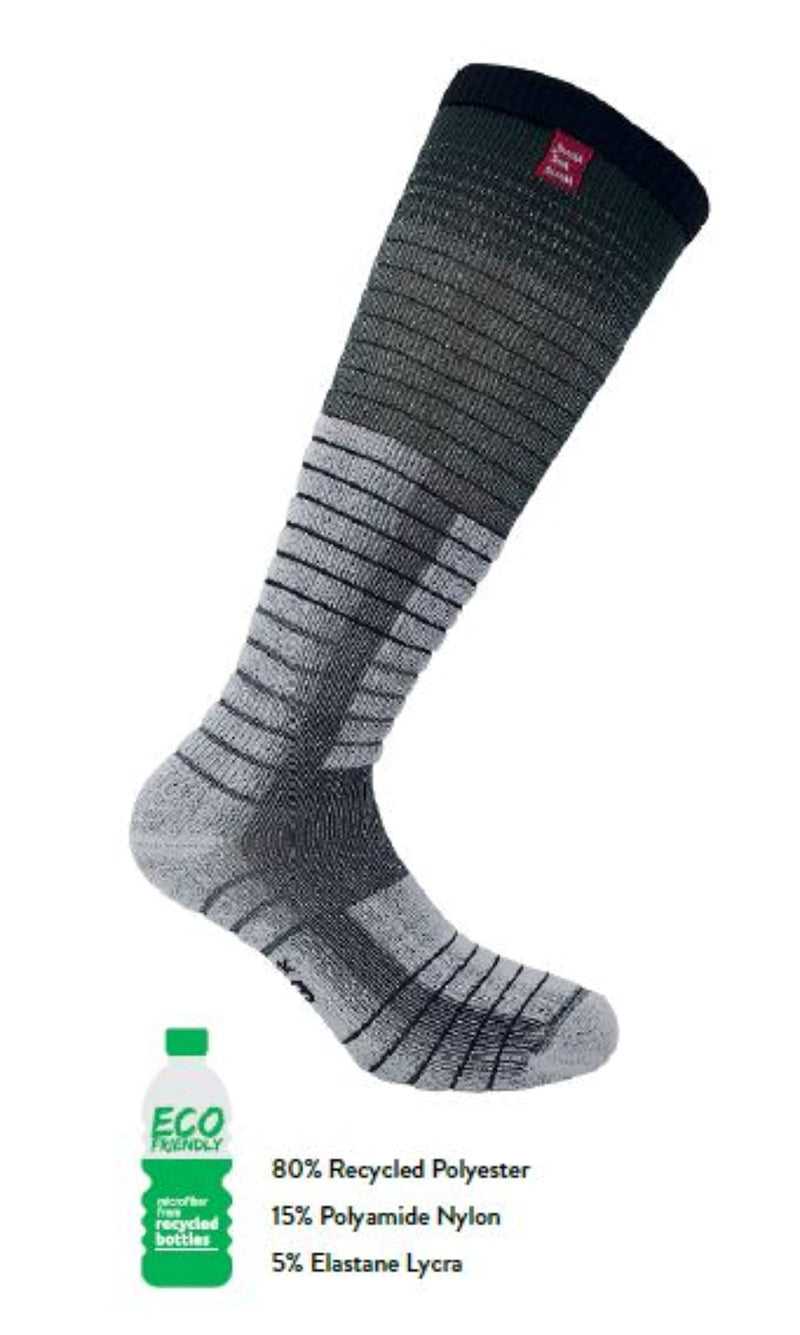 Eurosock Unisex-Adult Eco Lite Weight Snow Board Socks Medium White/Black - BeesActive Australia