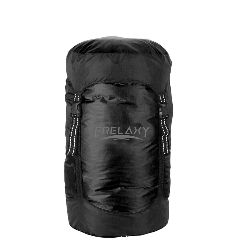 Frelaxy Compression Sack, 40% More Storage! 11L/18L/30L/45L/52L Compression Stuff Sack, Water-Resistant & Ultralight Sleeping Bag Stuff Sack - Space Saving Gear for Camping, Hiking, Backpacking Black Small - BeesActive Australia