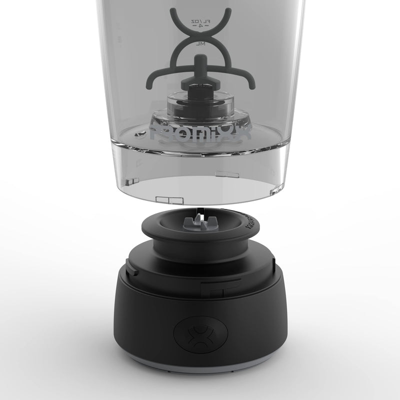 PROMiXX Original Shaker Bottle - Battery-powered for Smooth Protein Shakes - BPA Free, 600ml Cup (Black) Black - BeesActive Australia