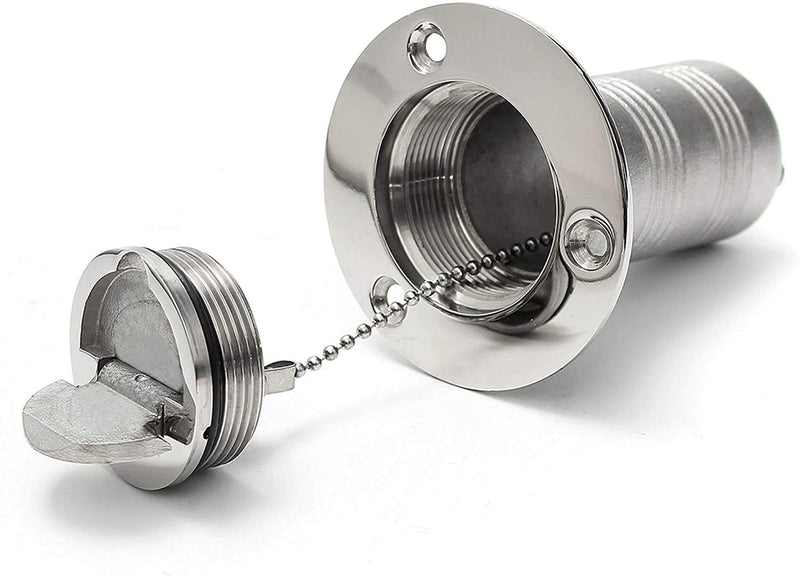 ISURE MARINE 1-1/2"(38mm) Boat Gas/Fuel/Diesel/Water/Waste Deck Fill/Filler with Keyless Cap 1-1/2" Marine Mirror- Polished 316 Stainless Steel Hardware for Boat Yacht Caravan DIESEL 1-1/2" - BeesActive Australia