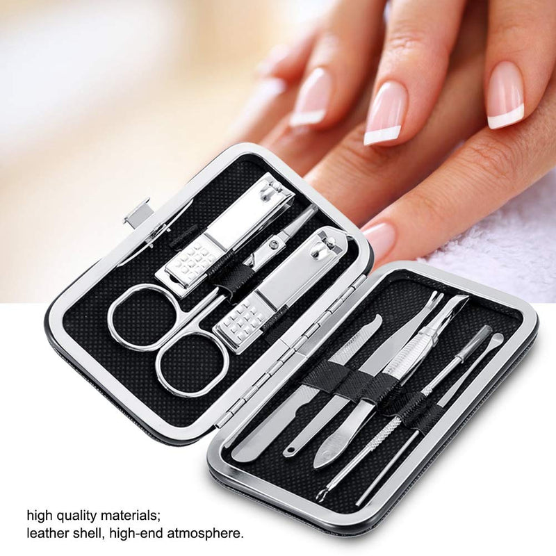 Nail Clippers Set, Portable Nail Scissors, Tartness Edge Durable for Home(black) black - BeesActive Australia