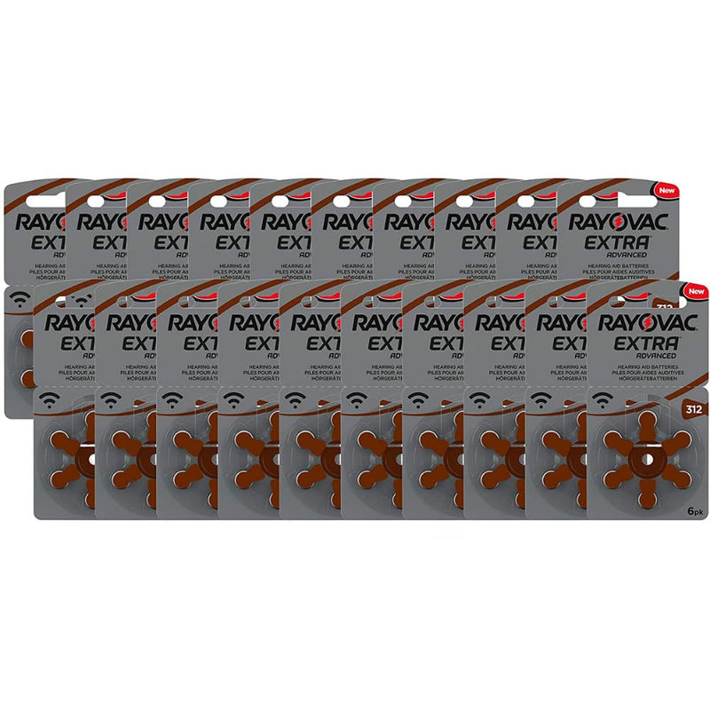 Rayovac 312 Extra Advanced 120 x PR41 Hearing Aid Batteries for 312AE, A312, DA312, P312 and PR312H - BeesActive Australia