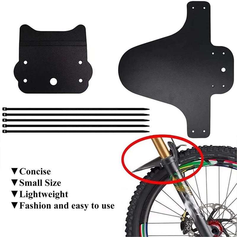 TEKCAM Bike Fender,2 PCS Mountain Bike Fender MTB Mud Guard Front and Rear Bicycle Fender 26", 27.5", 29" Size Mountain Bike and Fat Bike Wheel Sizes - BeesActive Australia