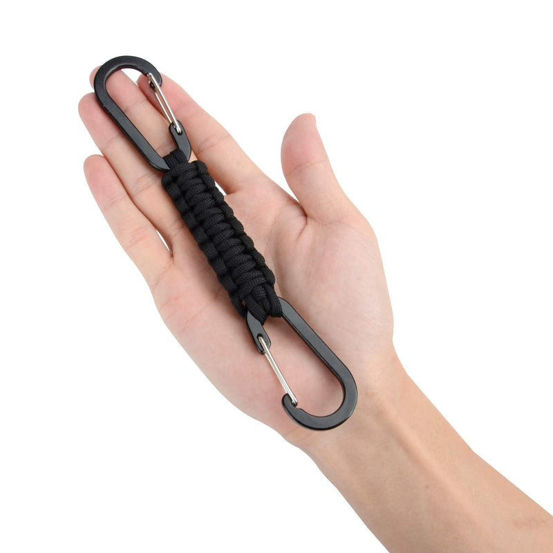 EOTW Paracord Keychain Clip Carabiner Paracord Lanyard for Keys Men Women 2Pack 2 Carabiner Hanger Hook - BeesActive Australia