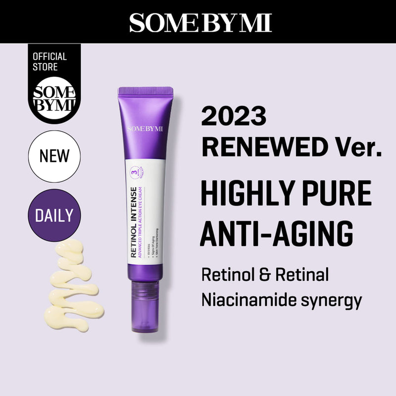 SOME BY MI 2023 Renewed Retinol Intense Advanced Triple Action Eye Cream - 1.01Oz, 30ml - Aging Signs and Dark Circles Care - Daily Tone Up Cream for Sensitive Skin - Facial Skin Care 1.01 Fl Oz (Pack of 1) - BeesActive Australia
